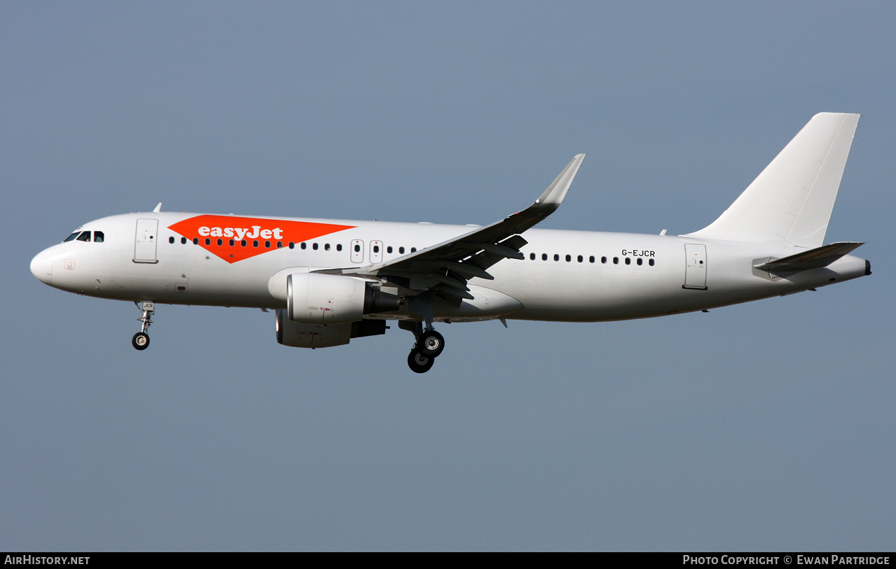 Aircraft Photo of G-EJCR | Airbus A320-214 | EasyJet | AirHistory.net #610252