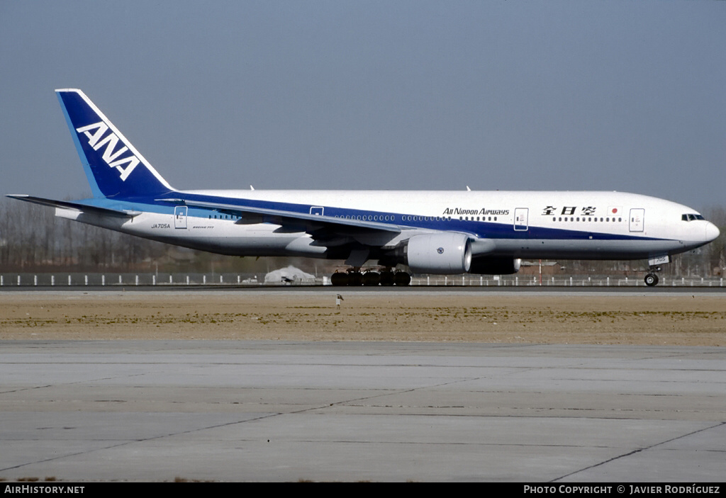 Aircraft Photo of JA705A | Boeing 777-281 | All Nippon Airways - ANA | AirHistory.net #610261