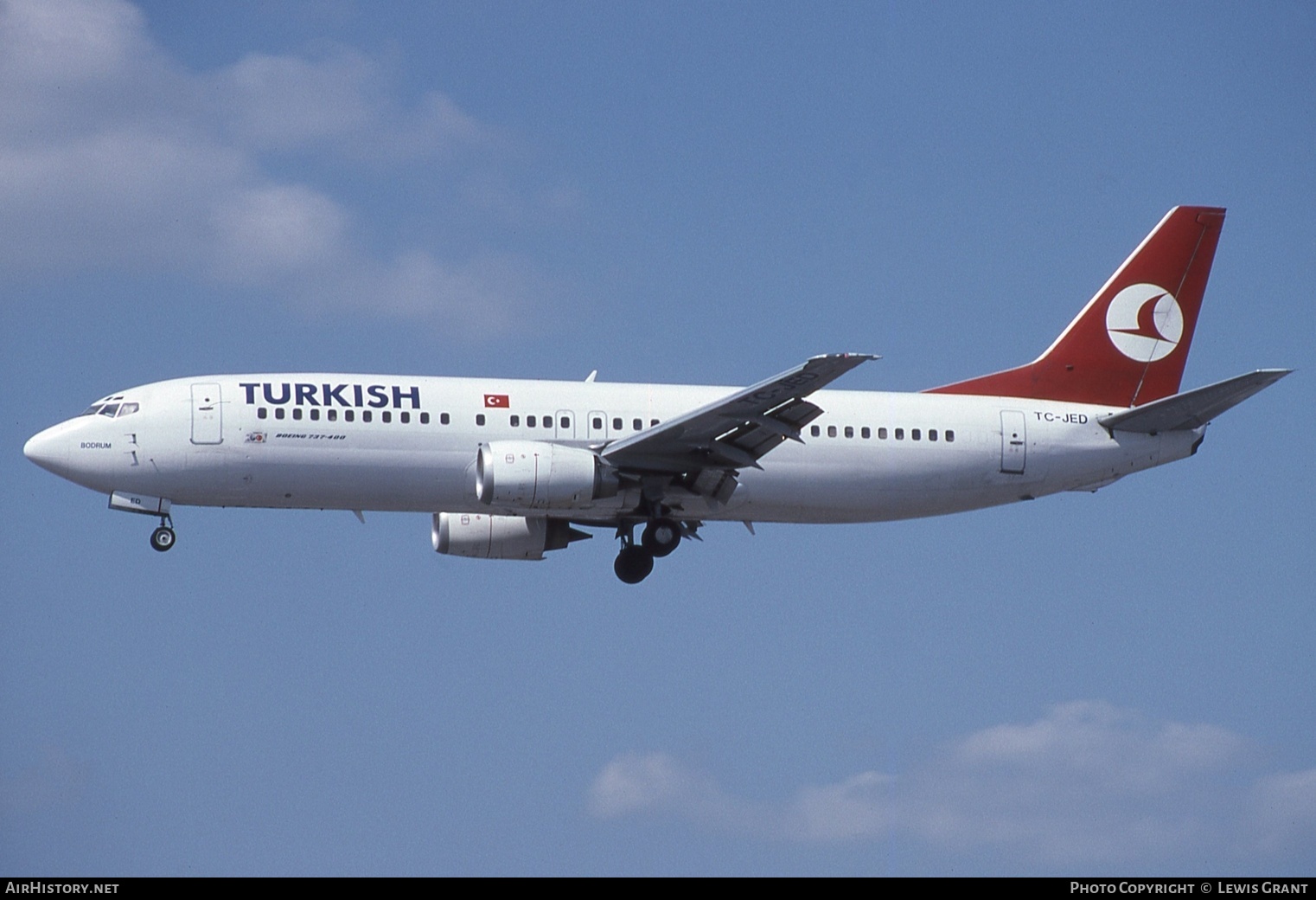 Aircraft Photo of TC-JED | Boeing 737-4Q8 | Turkish Airlines | AirHistory.net #610388