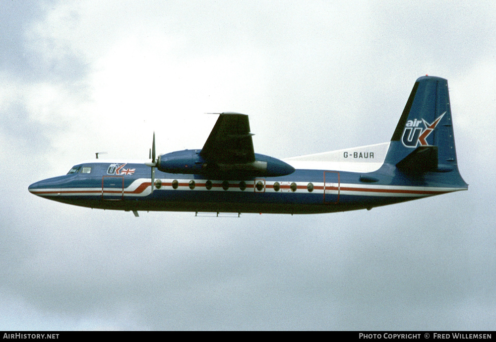 Aircraft Photo of G-BAUR | Fokker F27-200 Friendship | Air UK | AirHistory.net #610397