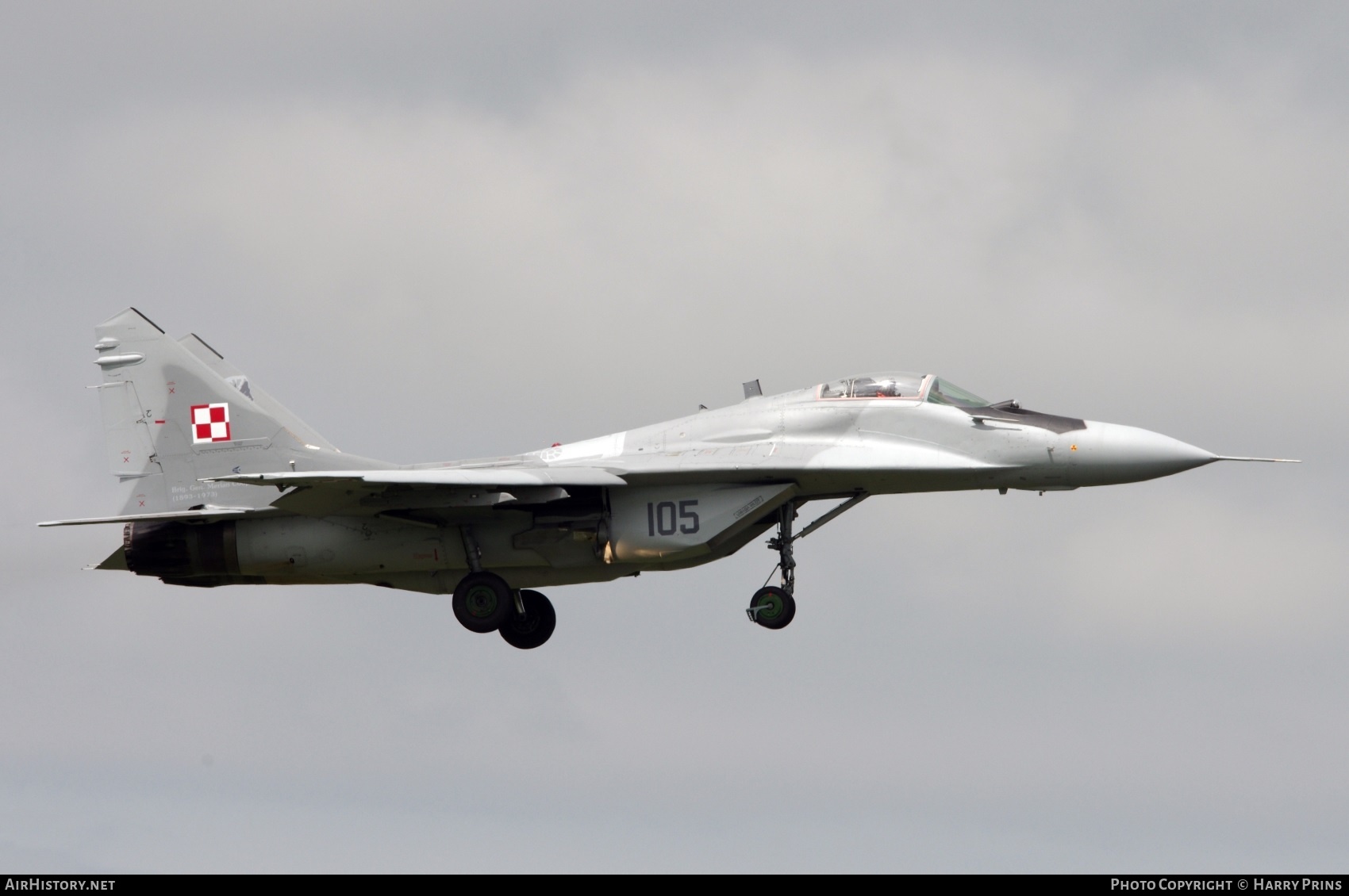 Aircraft Photo of 105 | Mikoyan-Gurevich MiG-29M | Poland - Air Force | AirHistory.net #610425