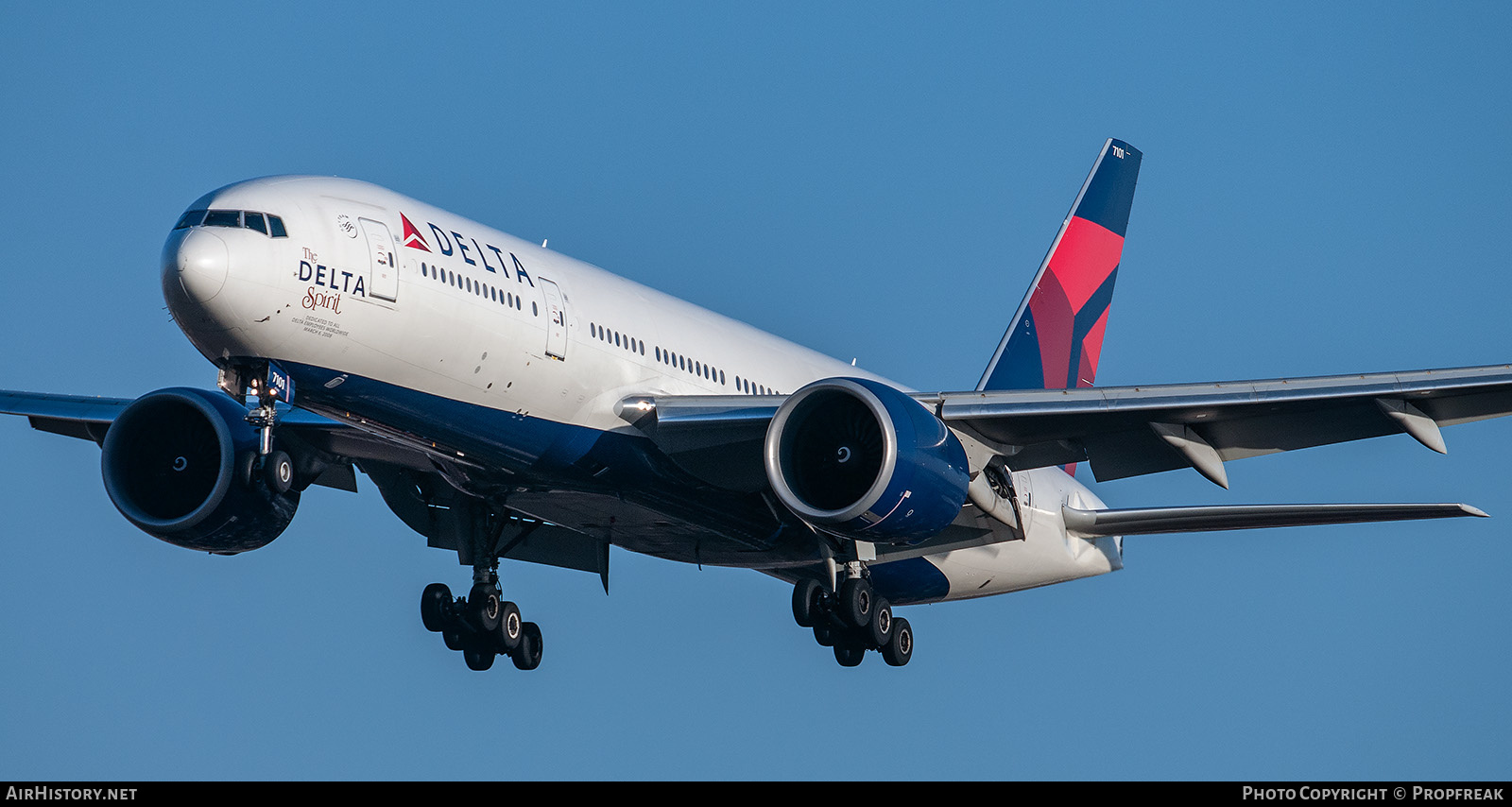 Aircraft Photo of N701DN | Boeing 777-232/LR | Delta Air Lines | AirHistory.net #610491