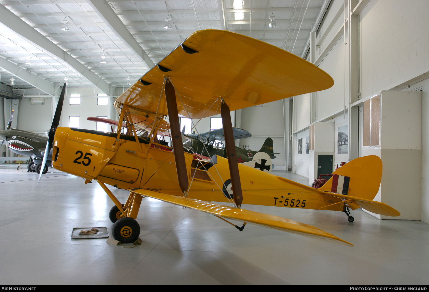 Aircraft Photo of N6463 / T-5525 | De Havilland D.H. 82A Tiger Moth | UK - Air Force | AirHistory.net #610496