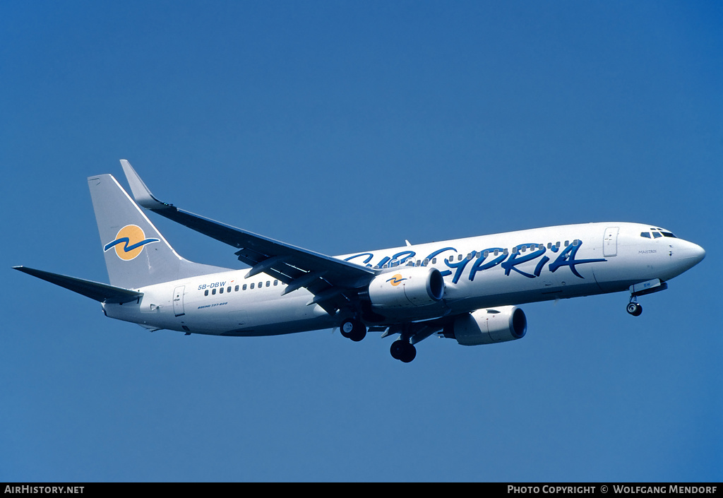 Aircraft Photo of 5B-DBW | Boeing 737-8Q8 | Eurocypria Airlines | AirHistory.net #610588