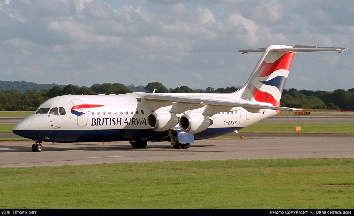 Aircraft Photo of G-CFAF | BAE Systems Avro 146-RJ100 | British Airways | AirHistory.net #610601