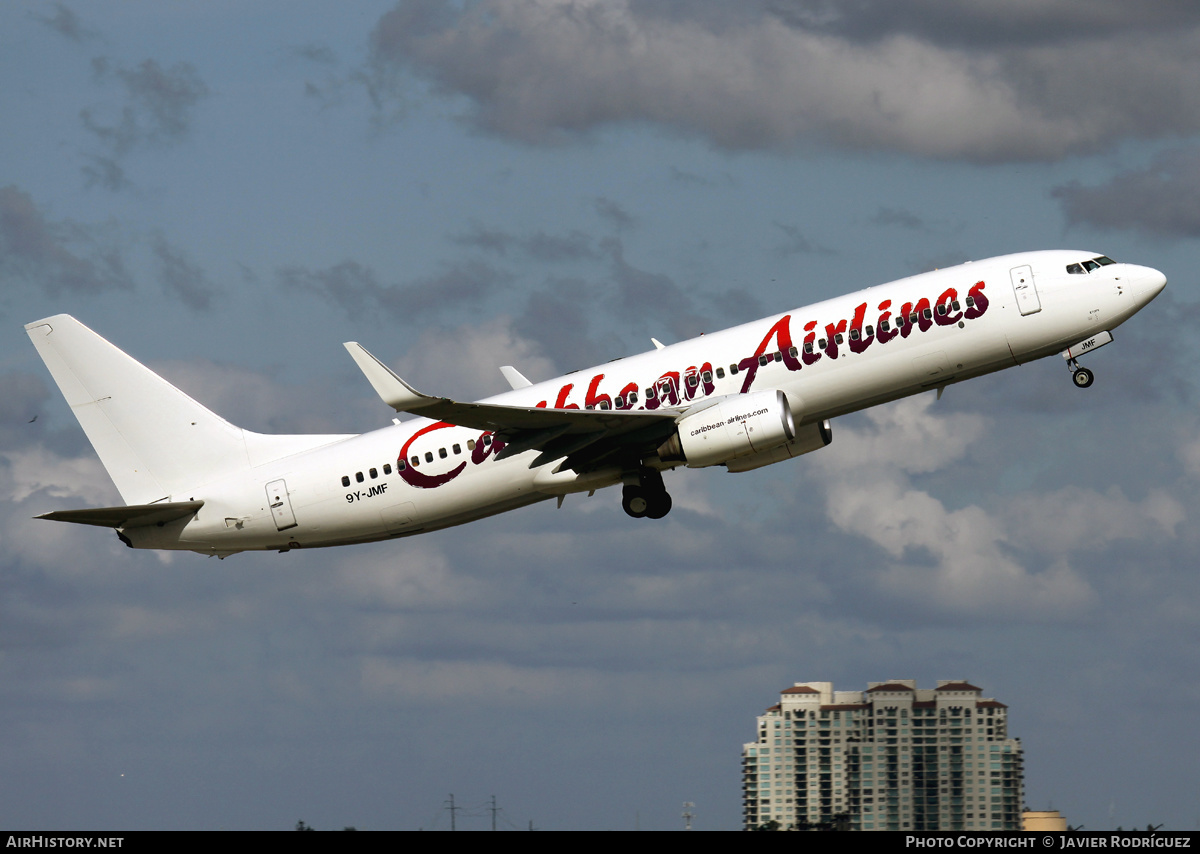 Aircraft Photo of 9Y-JMF | Boeing 737-8Q8 | Caribbean Airlines | AirHistory.net #610603