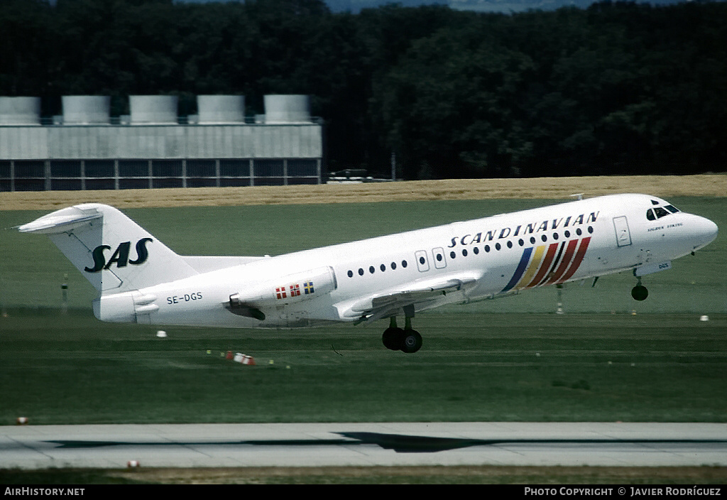 Aircraft Photo of SE-DGS | Fokker F28-4000 Fellowship | Scandinavian Airlines - SAS | AirHistory.net #610612