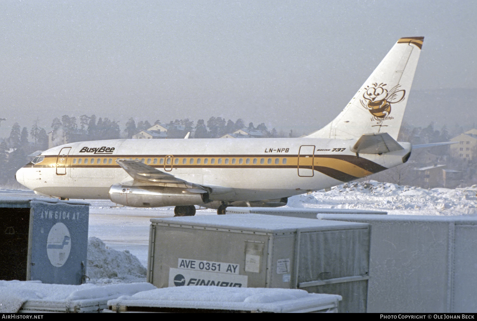 Aircraft Photo of LN-NPB | Boeing 737-2R4C/Adv | Busy Bee of Norway | AirHistory.net #610641