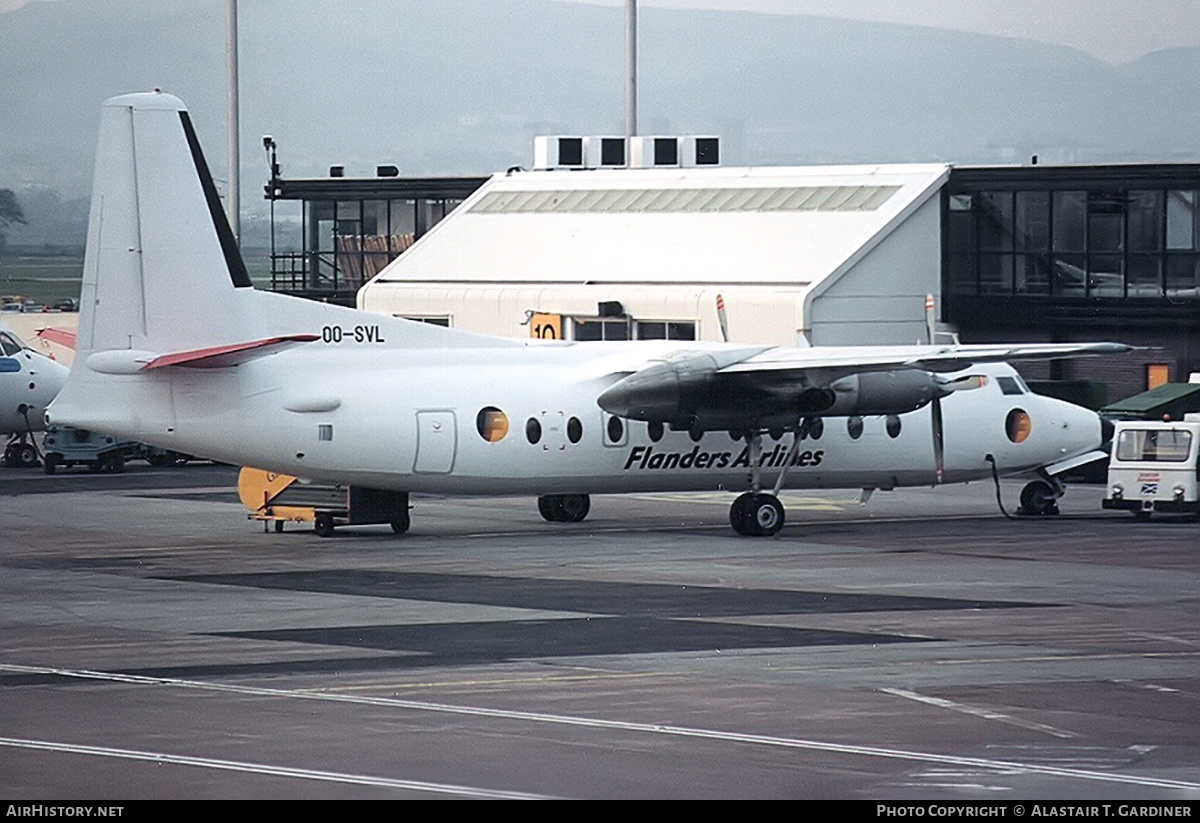 Aircraft Photo of OO-SVL | Fokker F27-500 Friendship | Flanders Airlines | AirHistory.net #610643