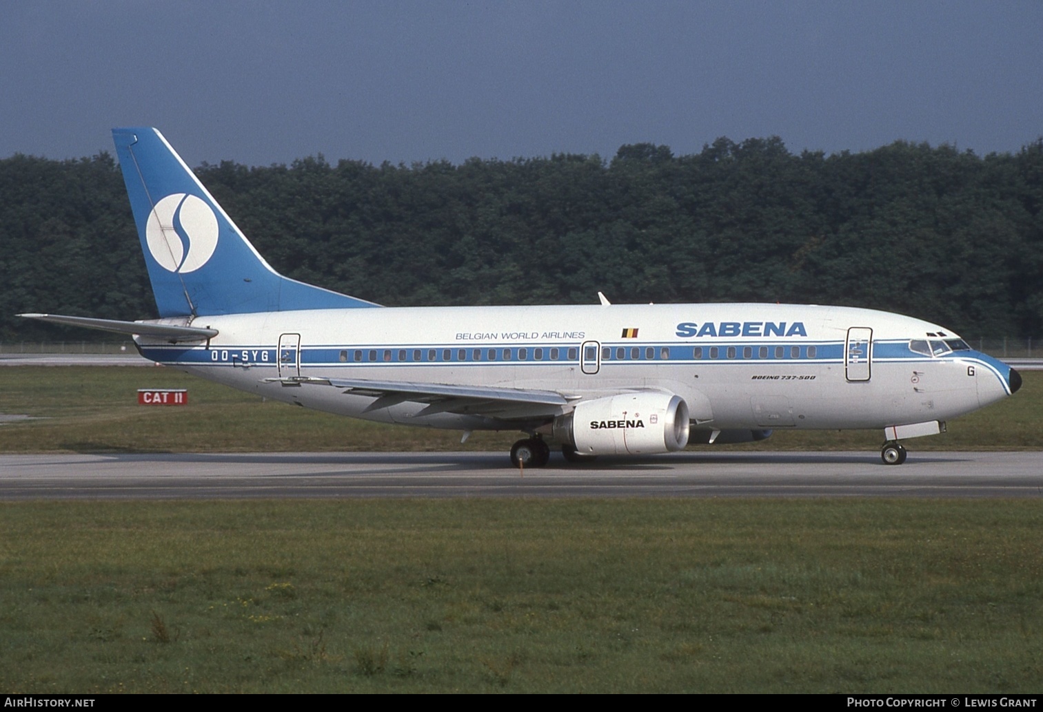 Aircraft Photo of OO-SYG | Boeing 737-529 | Sabena | AirHistory.net #610703