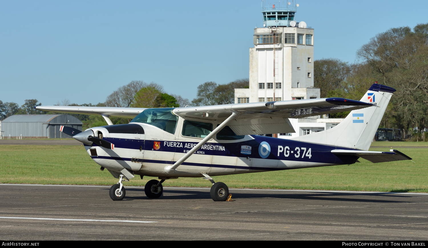 Aircraft Photo of PG-374 | Cessna 182N Skylane | Argentina - Air Force | AirHistory.net #610722