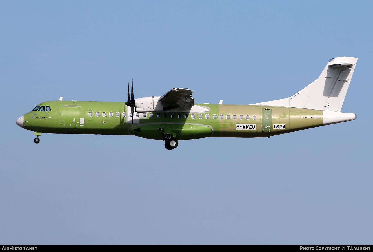 Aircraft Photo of F-WWEU | ATR ATR-72-600 (ATR-72-212A) | AirHistory.net #610731