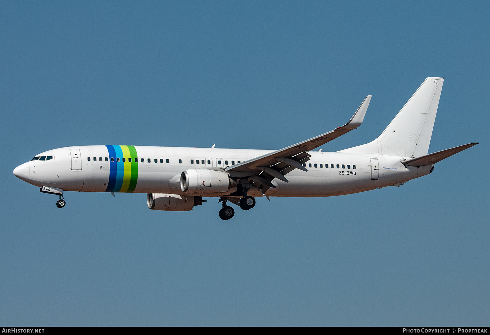 Aircraft Photo of ZS-ZWQ | Boeing 737-8K2 | AirHistory.net #610732