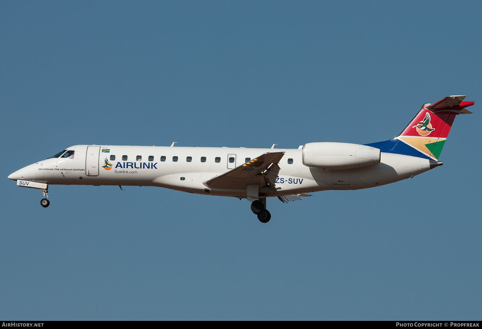 Aircraft Photo of ZS-SUV | Embraer ERJ-135LR (EMB-135LR) | Airlink | AirHistory.net #610763