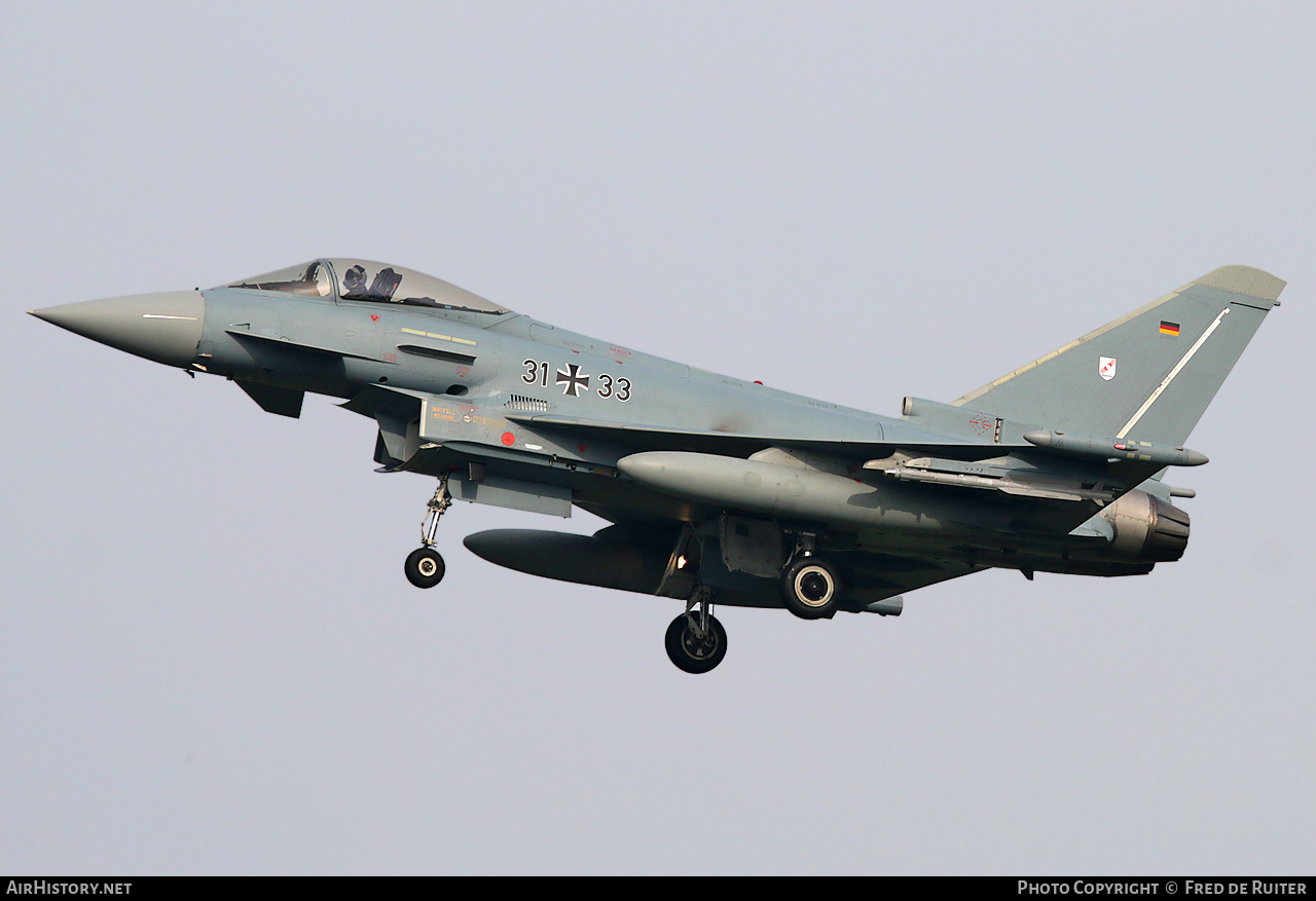Aircraft Photo of 3133 | Eurofighter EF-2000 Typhoon S | Germany - Air Force | AirHistory.net #610764