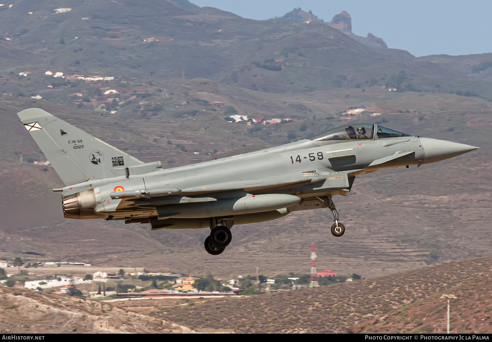 Aircraft Photo of C.16-59 / 10020 | Eurofighter EF-2000 Typhoon S | Spain - Air Force | AirHistory.net #610773