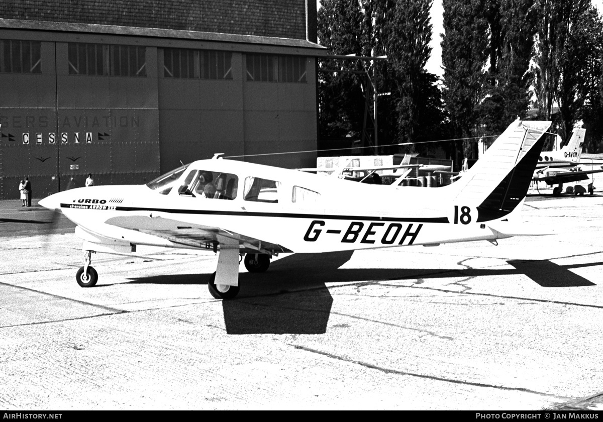 Aircraft Photo of G-BEOH | Piper PA-28R-201T Turbo Cherokee Arrow III | AirHistory.net #610796
