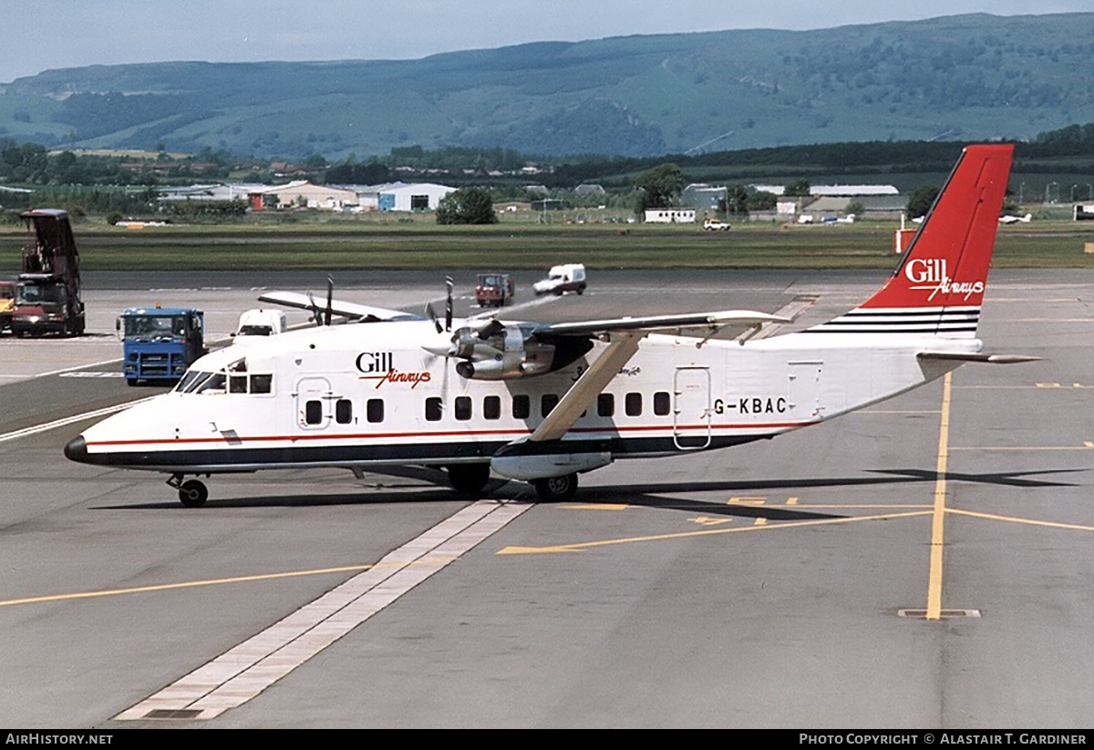 Aircraft Photo of G-KBAC | Short 360-300 | Gill Airways | AirHistory.net #610812