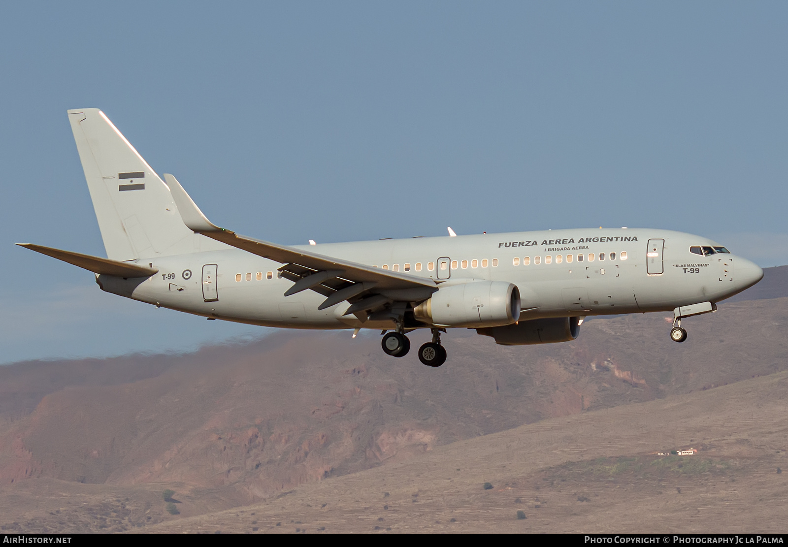 Aircraft Photo of T-99 | Boeing 737-76N | Argentina - Air Force | AirHistory.net #610888