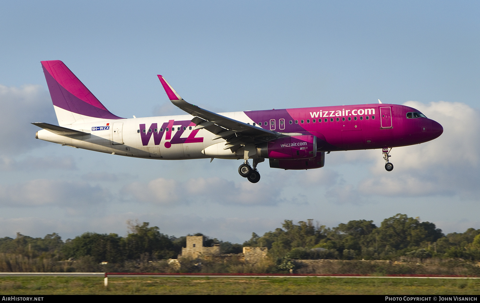Aircraft Photo of 9H-WZX | Airbus A320-232 | Wizz Air | AirHistory.net #610914