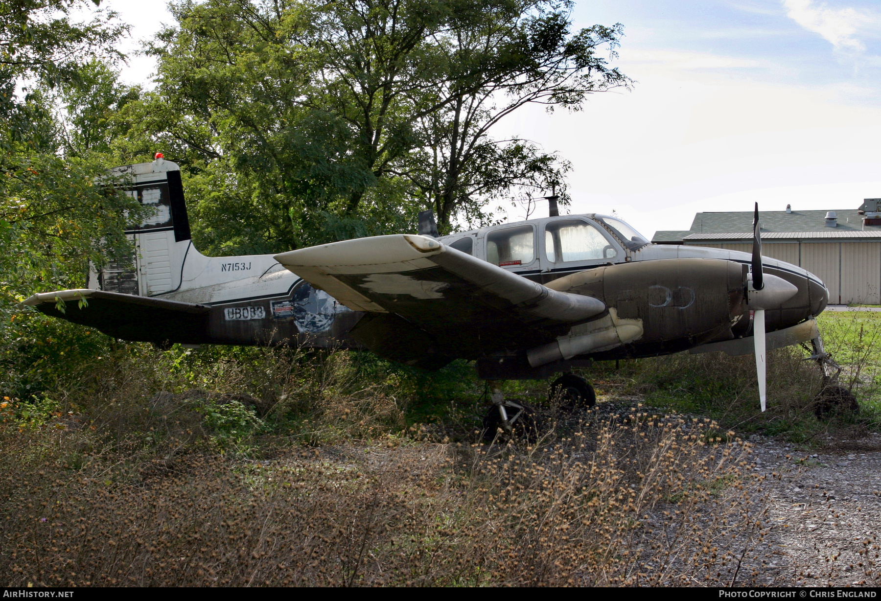 Aircraft Photo of N7153J / UB083 | Beech U-8D Seminole (50) | AirHistory.net #610931