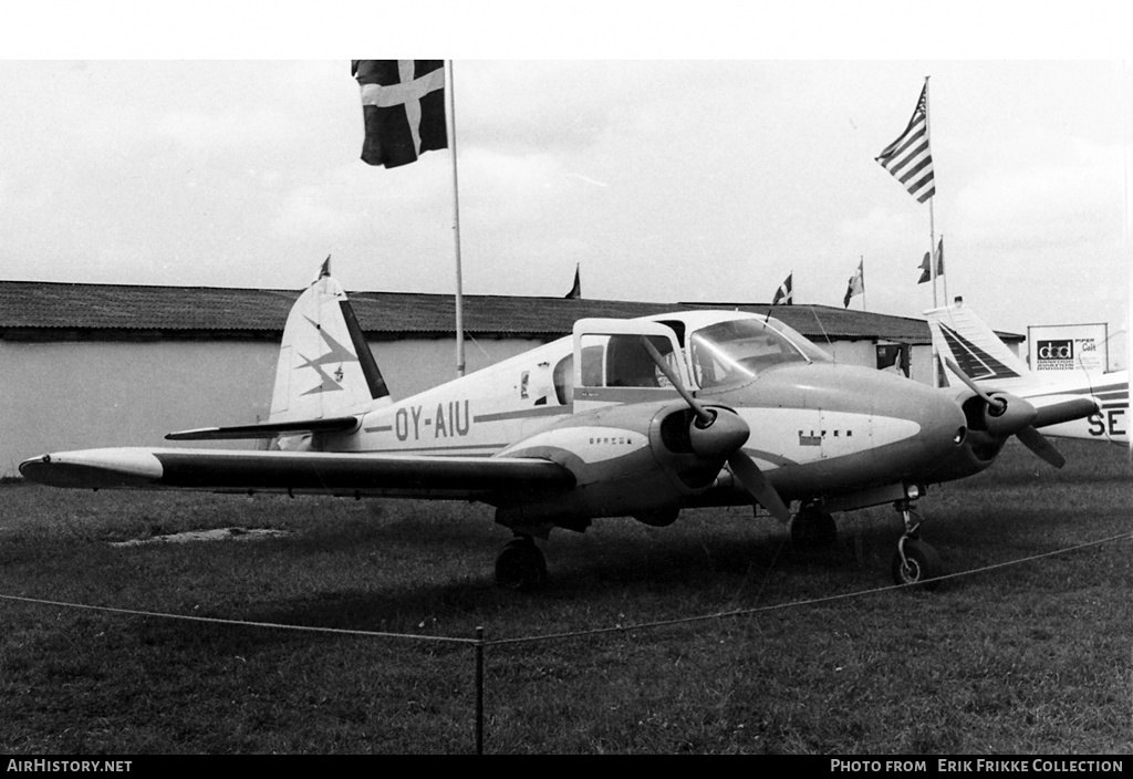 Aircraft Photo of OY-AIU | Piper PA-23-160 Apache F | AirHistory.net #610949