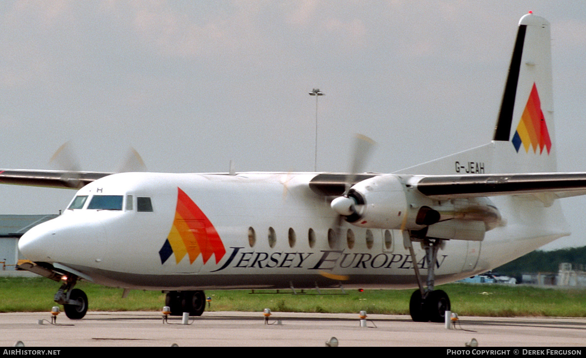 Aircraft Photo of G-JEAH | Fokker F27-500 Friendship | Jersey European Airways | AirHistory.net #610960