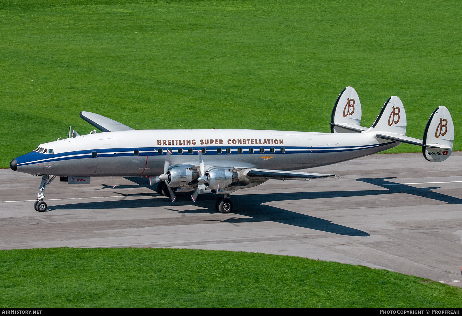 Aircraft Photo of HB-RSC | Lockheed L-1049F Super Constellation | Breitling | AirHistory.net #611013