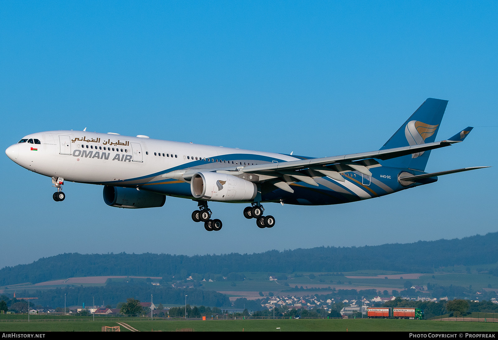 Aircraft Photo of A4O-DC | Airbus A330-243 | Oman Air | AirHistory.net #611033