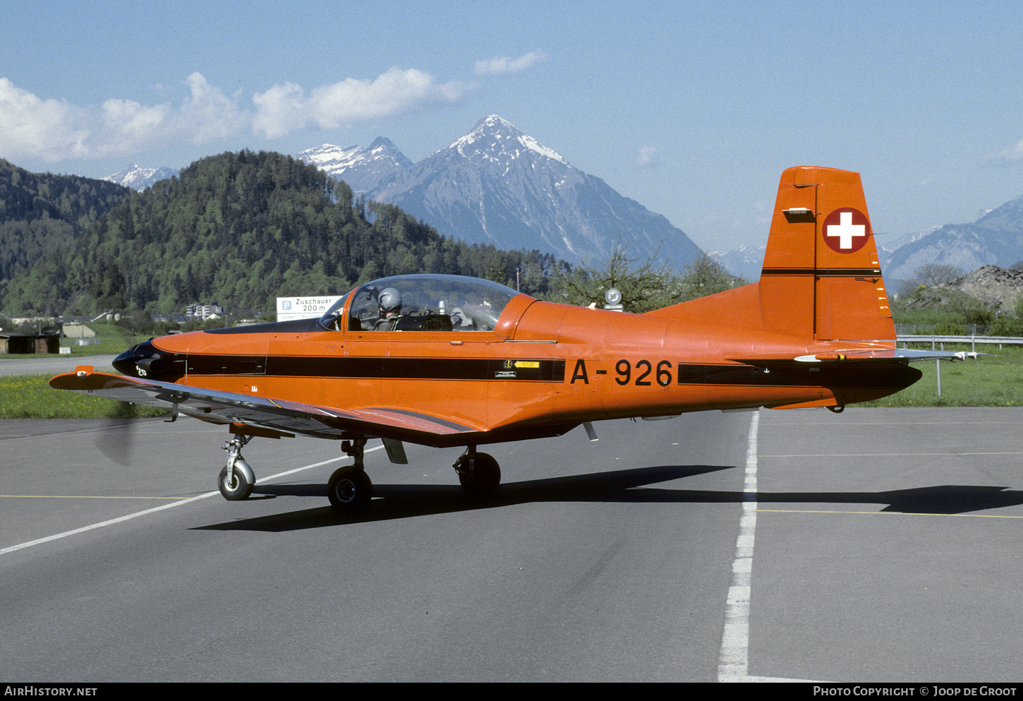 Aircraft Photo of A-926 | Pilatus PC-7 | Switzerland - Air Force | AirHistory.net #611042