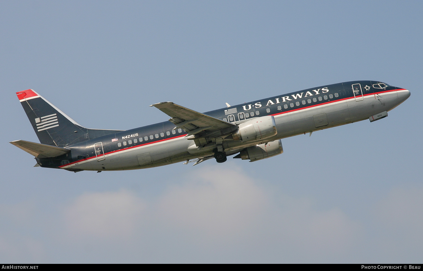Aircraft Photo of N424US | Boeing 737-401 | US Airways | AirHistory.net #611061