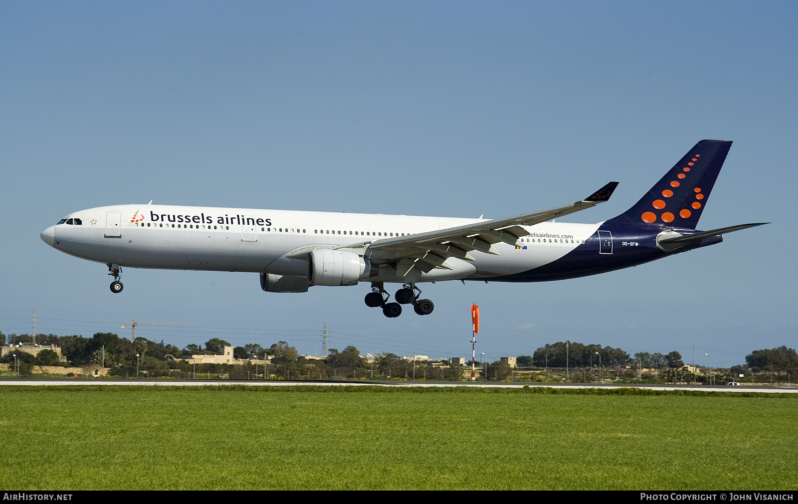 Aircraft Photo of OO-SFW | Airbus A330-322 | Brussels Airlines | AirHistory.net #611150