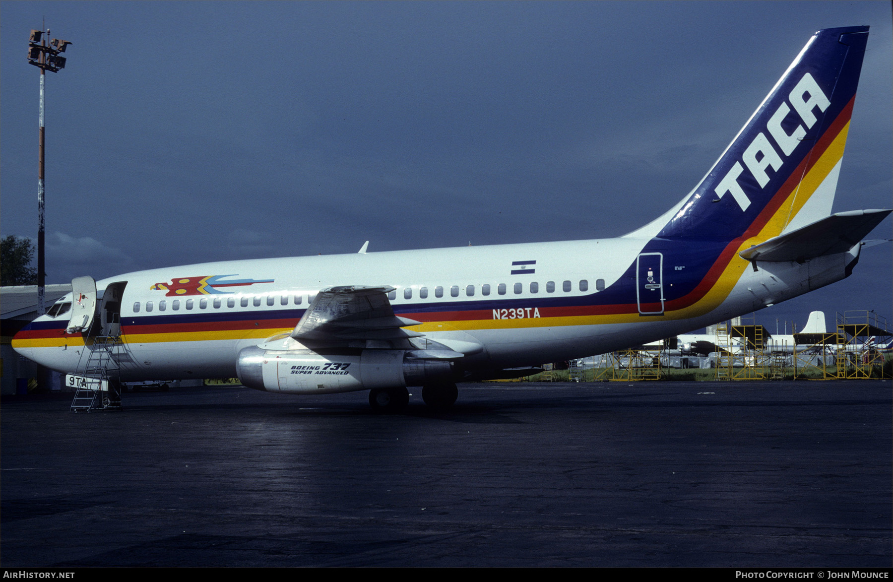 Aircraft Photo of N239TA | Boeing 737-25A/Adv | TACA - Transportes Aéreos Centro Americanos | AirHistory.net #611190