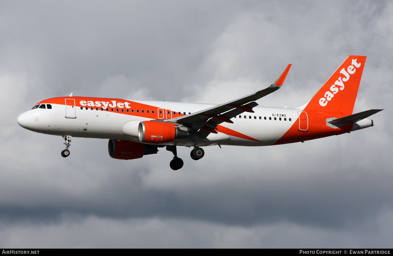 Aircraft Photo of G-EZWX | Airbus A320-214 | EasyJet | AirHistory.net #611212
