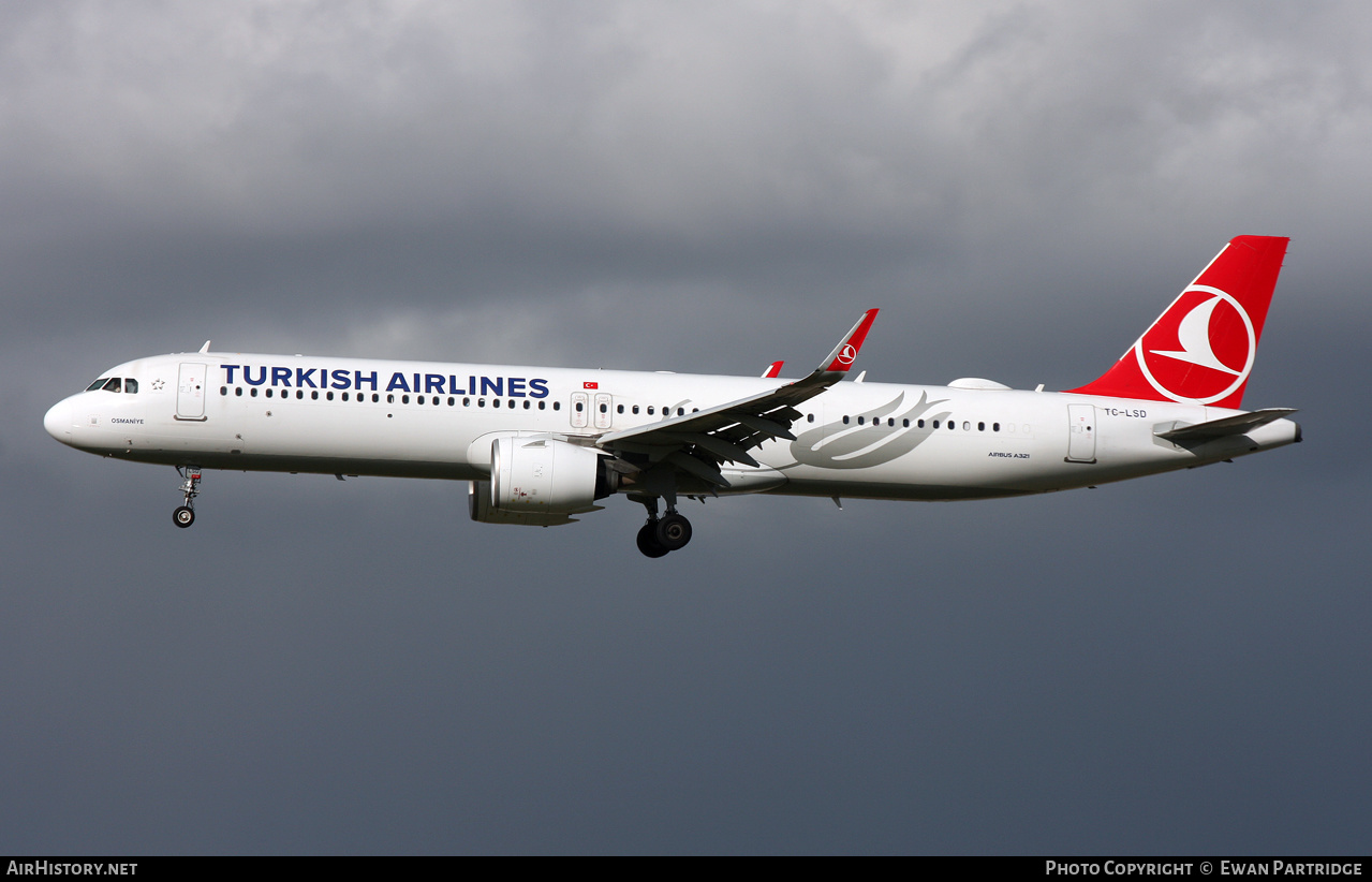 Aircraft Photo of TC-LSD | Airbus A321-271NX | Turkish Airlines | AirHistory.net #611214
