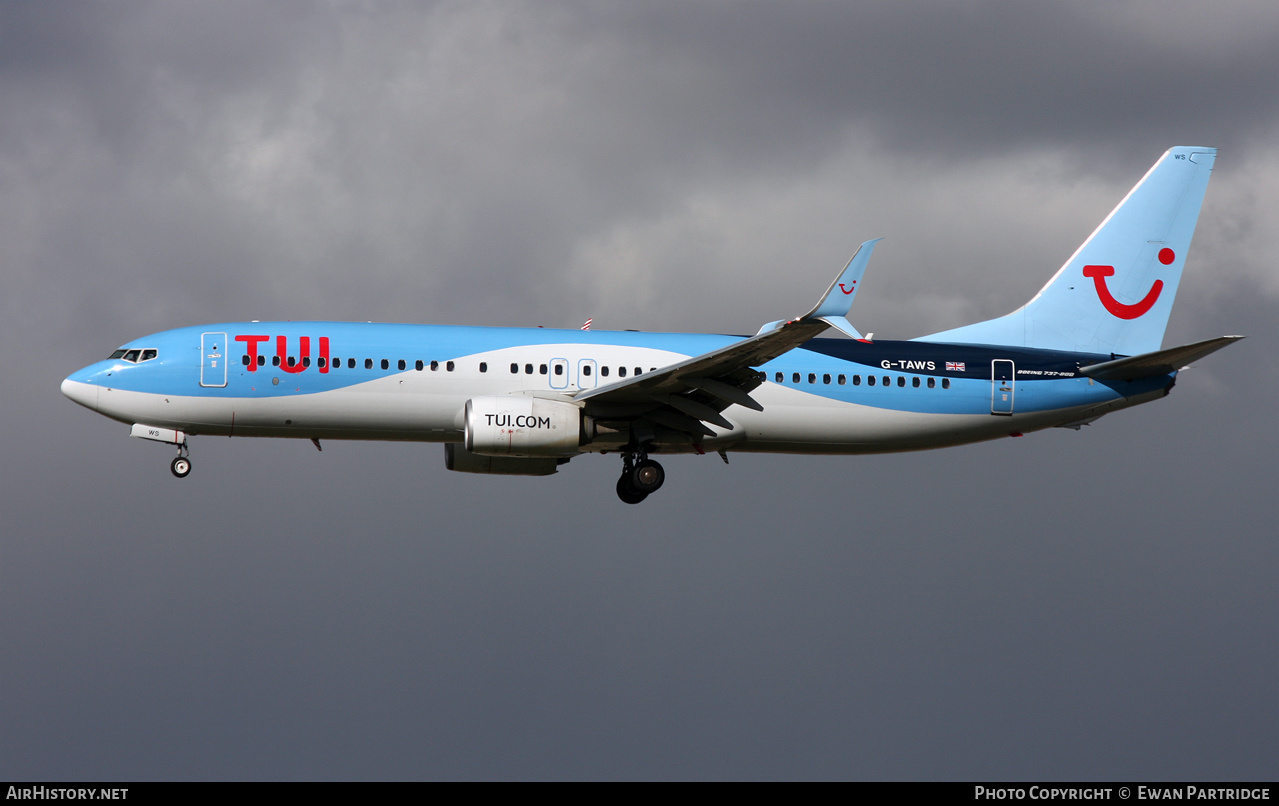 Aircraft Photo of G-TAWS | Boeing 737-8K5 | TUI | AirHistory.net #611215