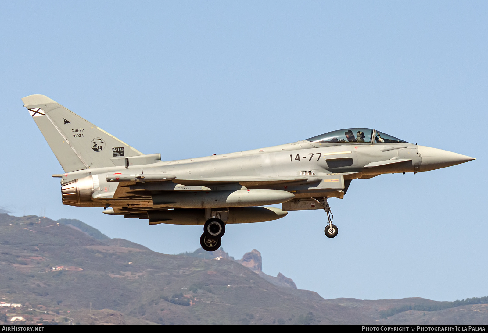 Aircraft Photo of C.16-77 | Eurofighter EF-2000 Typhoon T3 | Spain - Air Force | AirHistory.net #611259