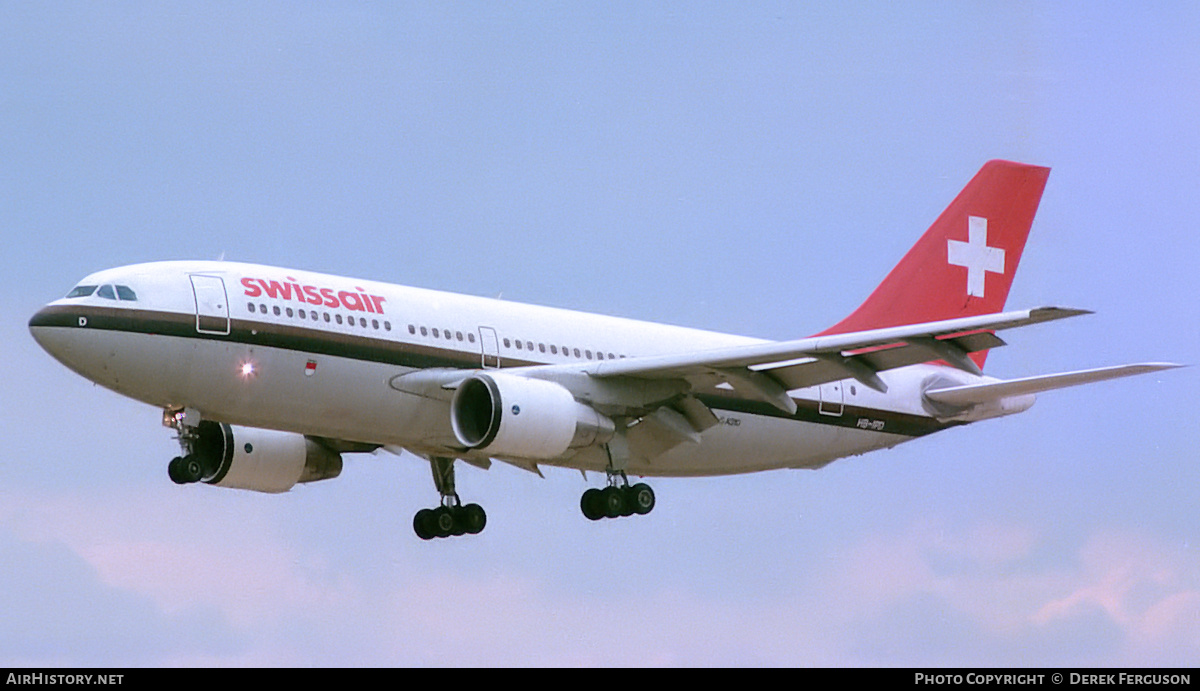 Aircraft Photo of HB-IPD | Airbus A310-221 | Swissair | AirHistory.net #611292