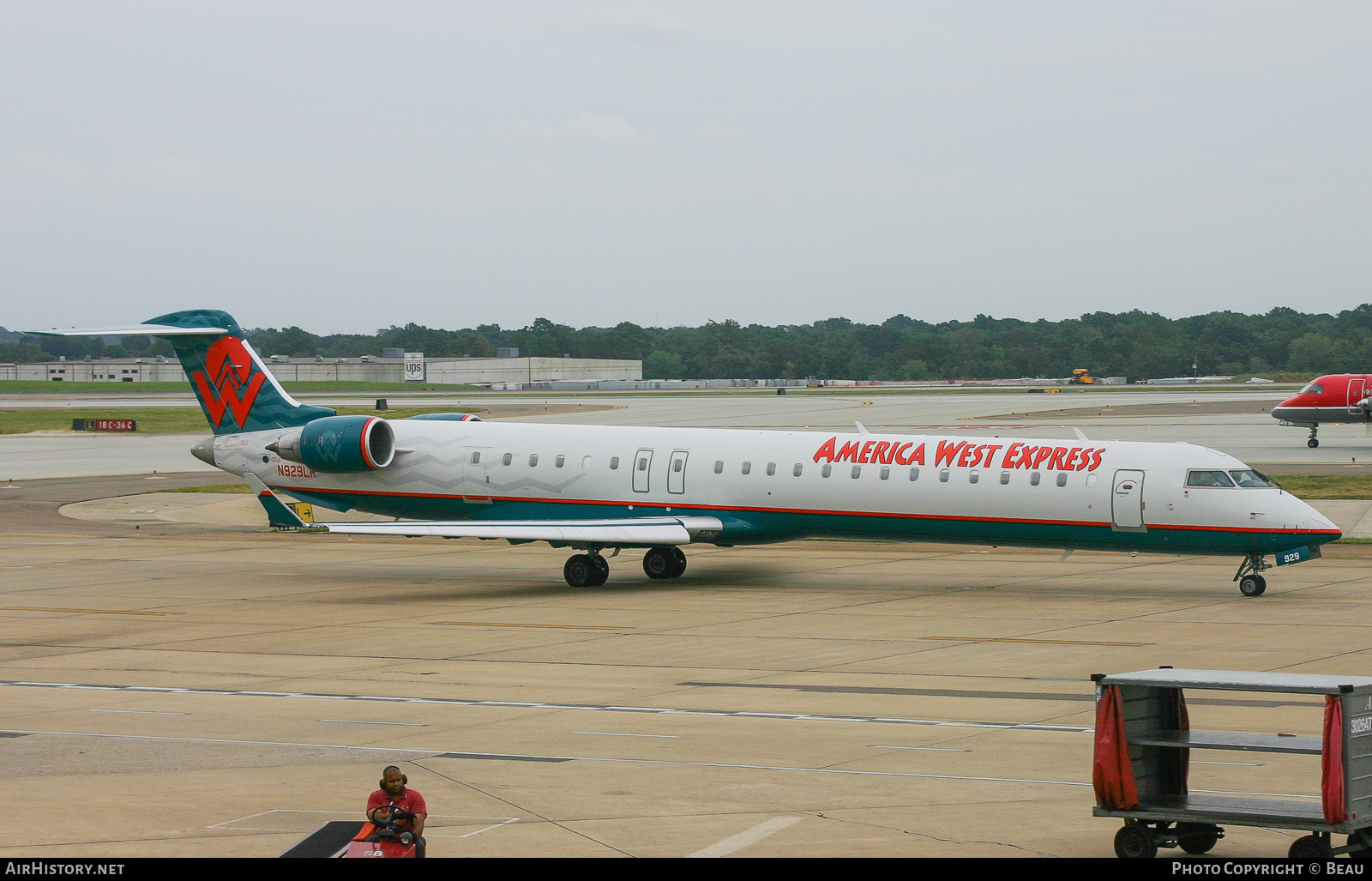 Aircraft Photo of N929LR | Bombardier CRJ-900 (CL-600-2D24) | America West Express | AirHistory.net #611331