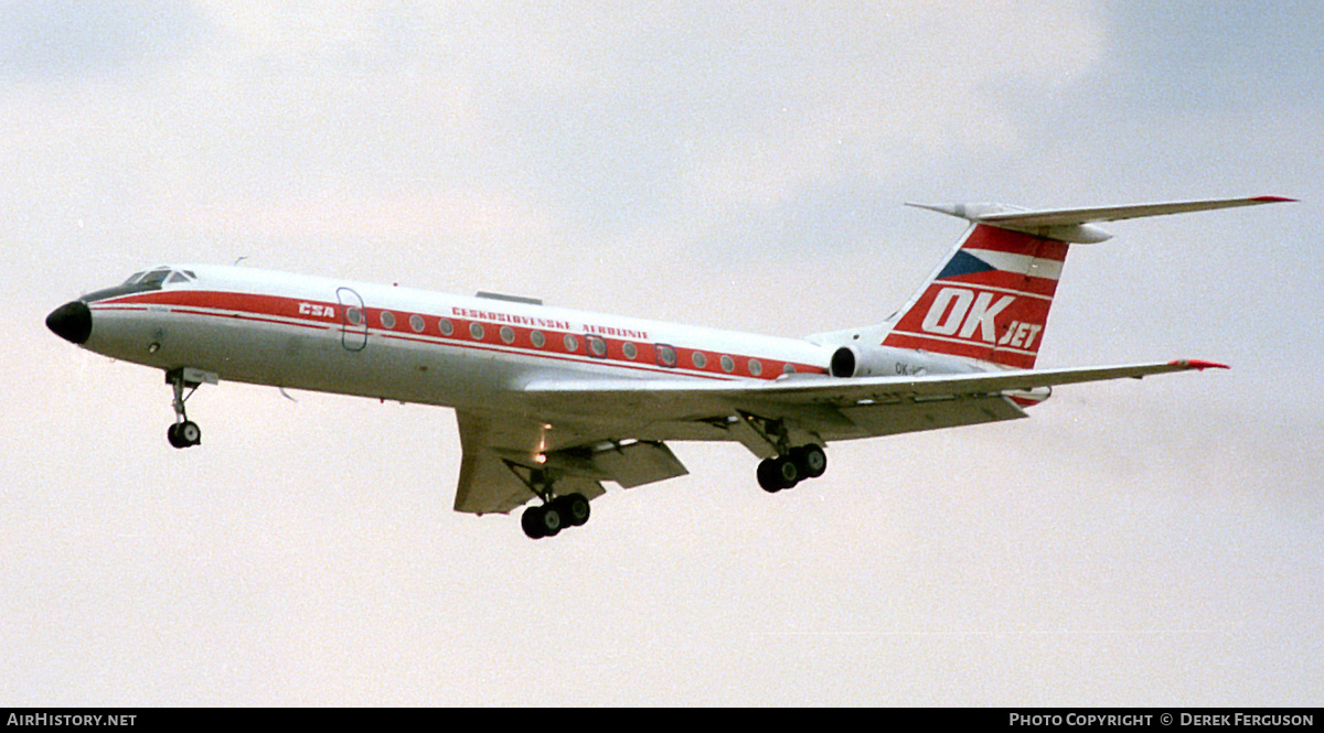 Aircraft Photo of OK-HFL | Tupolev Tu-134A | ČSA - Československé Aerolinie - Czechoslovak Airlines | AirHistory.net #611345