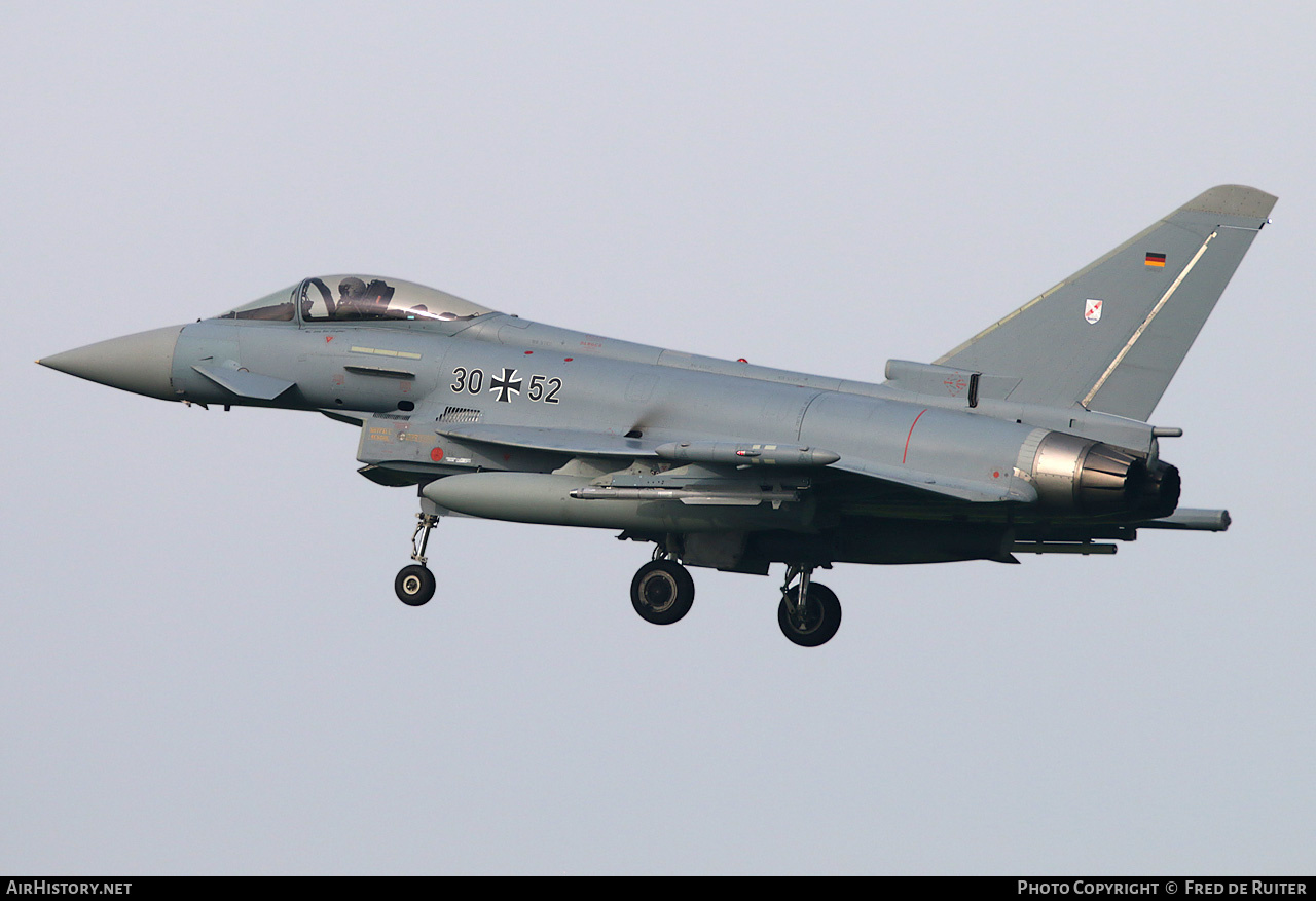 Aircraft Photo of 3052 | Eurofighter EF-2000 Typhoon S | Germany - Air Force | AirHistory.net #611469