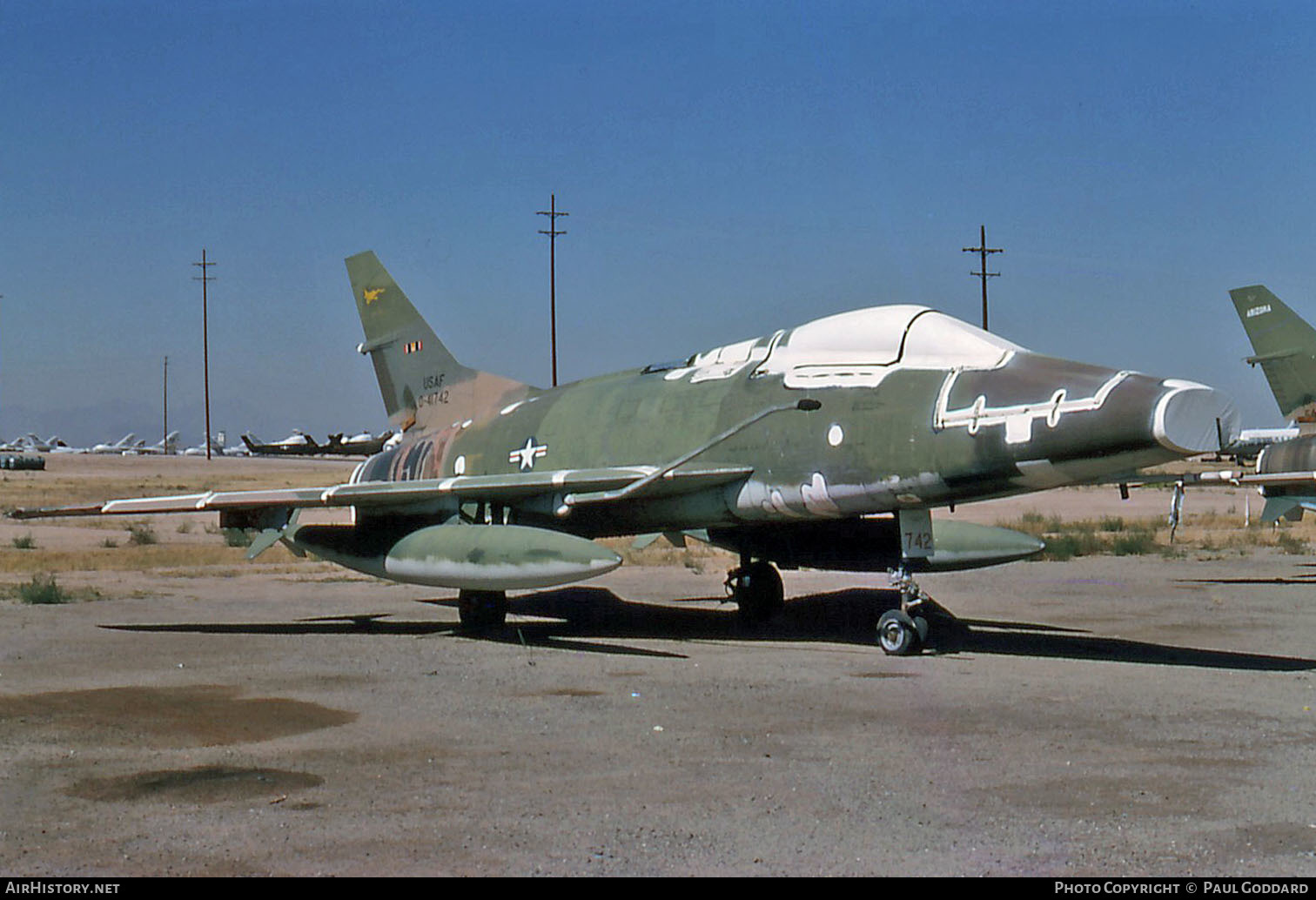 Aircraft Photo of 54-1742 / 0-41742 | North American F-100C Super Sabre | USA - Air Force | AirHistory.net #611490