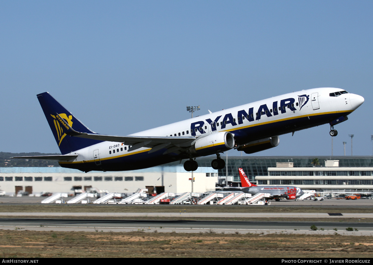 Aircraft Photo of EI-DAO | Boeing 737-8AS | Ryanair | AirHistory.net #611498