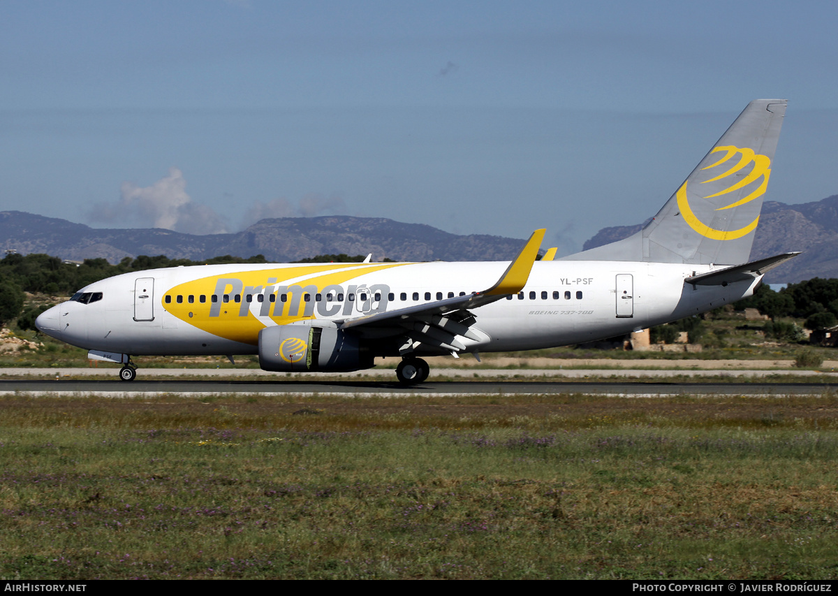Aircraft Photo of YL-PSF | Boeing 737-7Q8 | Primera Air | AirHistory.net #611500