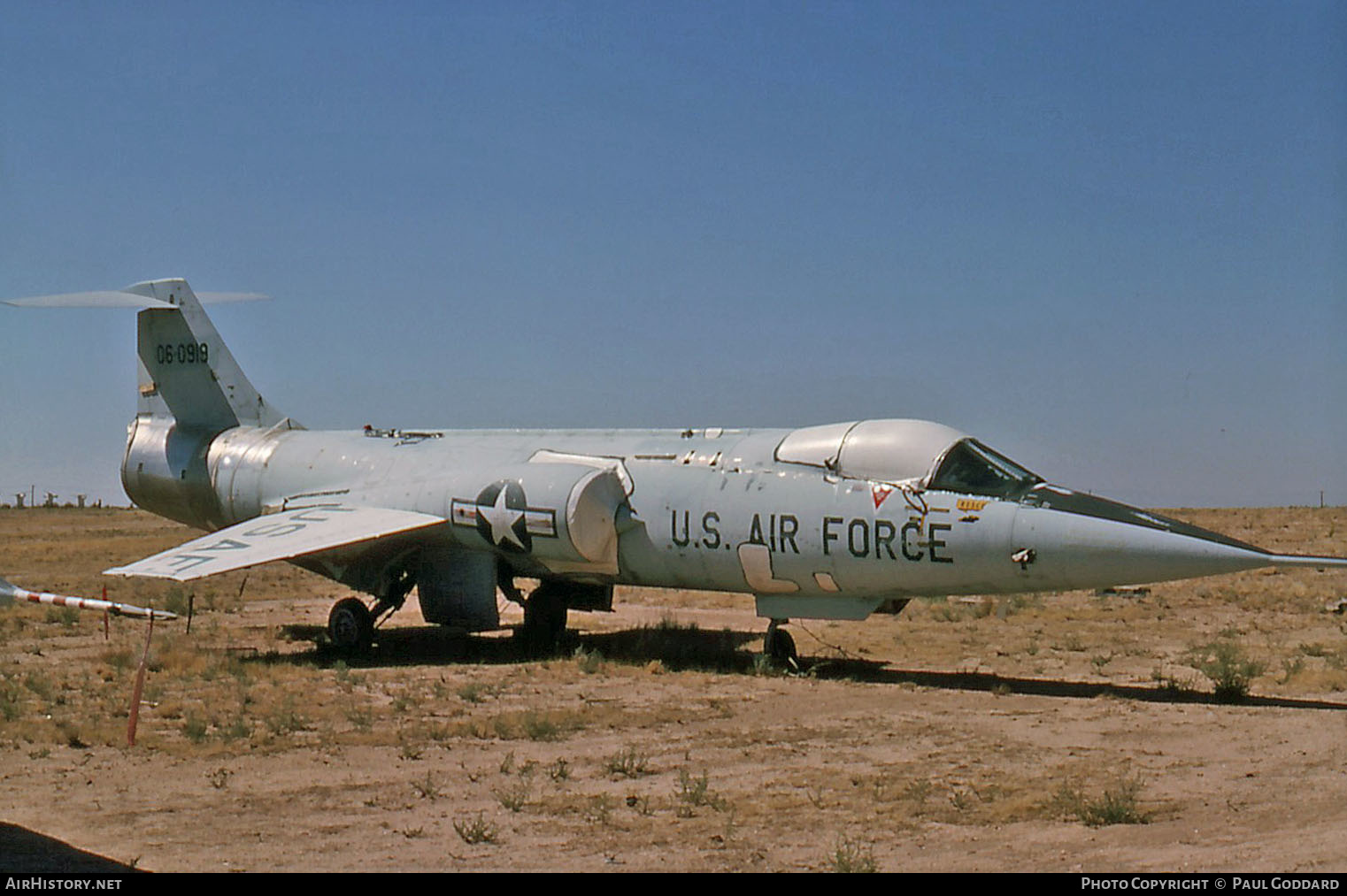 Aircraft Photo of 56-919 / 06-0919 | Lockheed F-104C Starfighter | USA - Air Force | AirHistory.net #611508