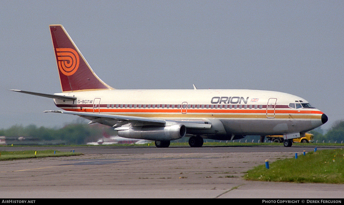 Aircraft Photo of G-BGTW | Boeing 737-2T5/Adv | Orion Airways | AirHistory.net #611545