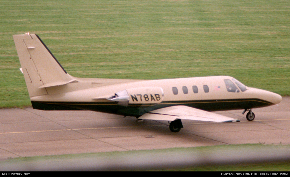 Aircraft Photo of N78AB | Cessna 501 Citation I/SP | AirHistory.net #611553