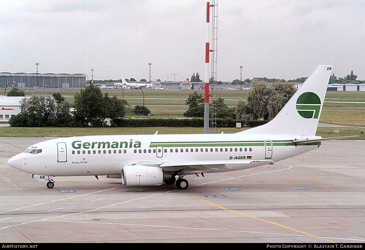 Aircraft Photo of D-AGER | Boeing 737-75B | Germania | AirHistory.net #611554