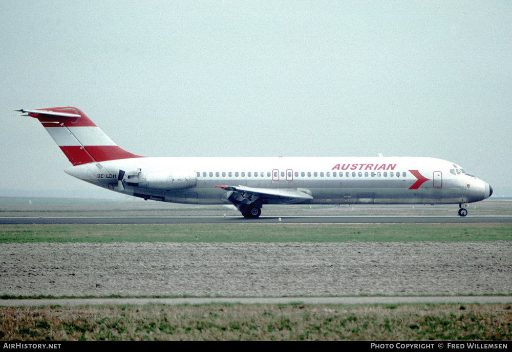 Aircraft Photo of OE-LDH | McDonnell Douglas DC-9-32 | Austrian Airlines | AirHistory.net #611564
