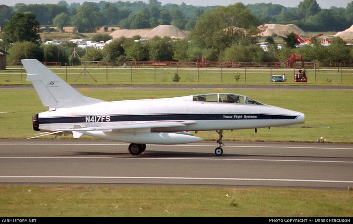 Aircraft Photo of N417FS | North American F-100F Super Sabre | Tracor Flight Systems | AirHistory.net #611575